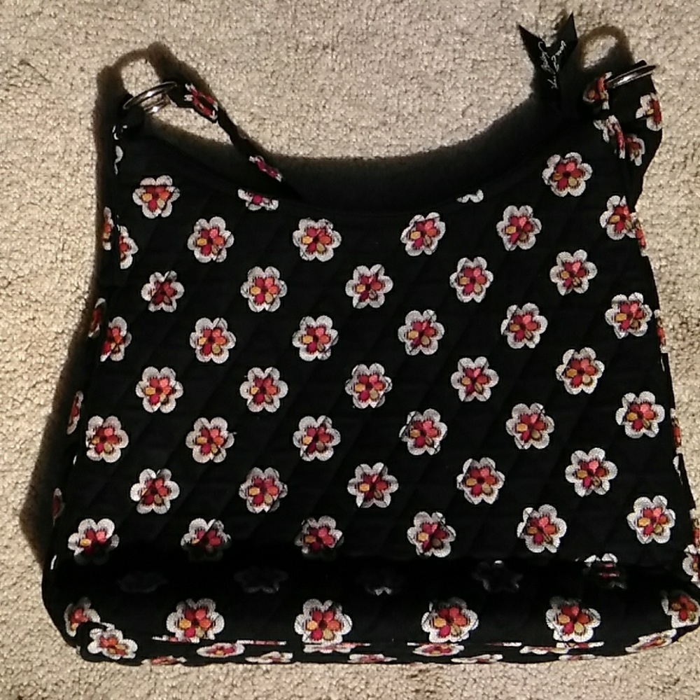 Vera Bradley Black White Red Khaki &Yellow Purse - Picture 3 of 8